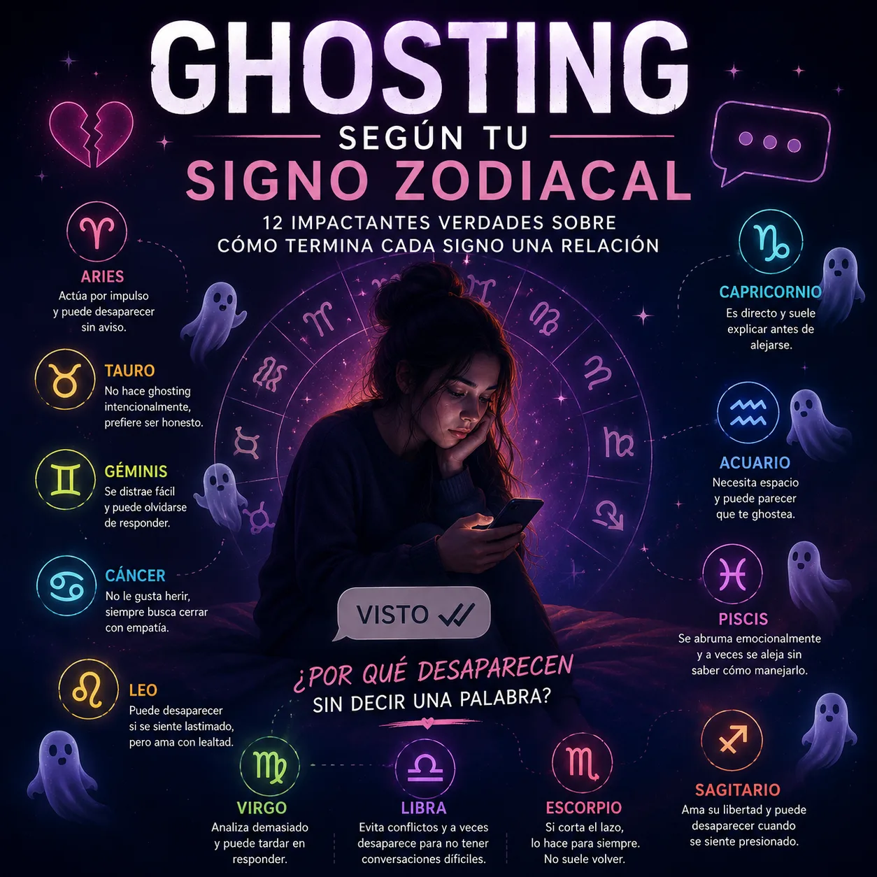 ghosting según tu signo zodiacal